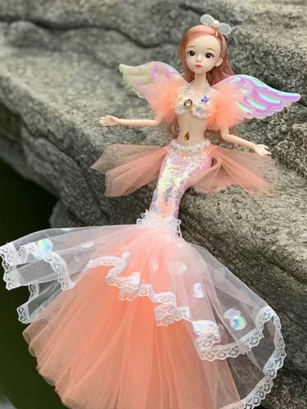 Fantasy Mermaid Princess Doll - Pink - Picture 8 of 8